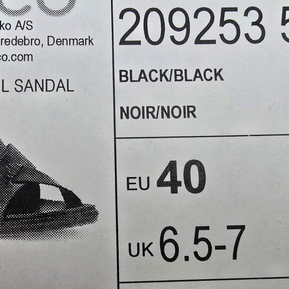 Ecco women's black simpil sandal - Picture 4 of 5